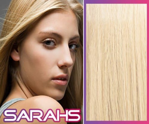 50 Strands - 20 inch Pre Bonded Remy Nail Tip Hair Extensions. Bleach Blonde #613