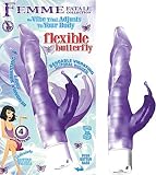 FEMME FATALE FLEXIBLE BUTTERFLY PURPLE VIBRATOR AND