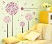 Rainbow Wall-stickers Wall Decor Removable Decal Sticker - Pink Flower Trees