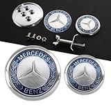 1990-1993 Mercedes Benz 300CE 45mm Front Hood + 60mm Rear Trunk Emblems by Mercedes-Benz