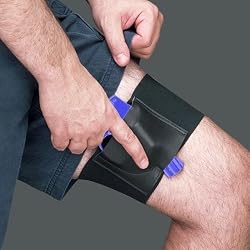 Galco Thigh Band Holster - Right Hand - Black TBBK2