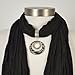 Silver Animal Print Scarf Jewelry