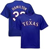 Josh Hamilton Texas Rangers Youth Royal Jersey Name and Number T-Shirt X-Large