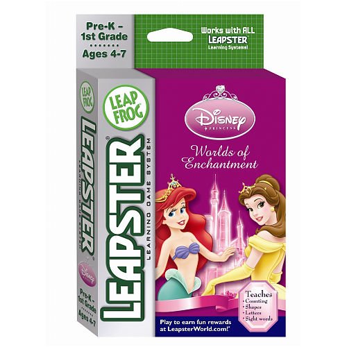 Childrens Toyshop  Toys : Leapster&L-Max DISNEY PRINCESS 2 WORLDS OF ENCHANTMENT