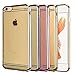 iPhone 6s Case, iPhone 6 Case, E-JOY® Premium Ultra Slim [0.3mm] Lightweight TPU Soft Transparent Crystal Clear back panel + [Electroplate] Plating TPU bumper Case Cover Shell (Plating Claer/Black)