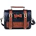 ECOSUSI Faux Leather Vintage Messenger Purse School Satchel Bag