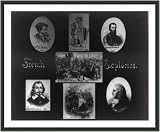 Historic Print (L): [Composite of reproductions of 5 images of French explorers - Cartier,... by Olde Yankee Map and Photo Shoppe