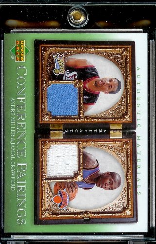 2007-08 Upper Deck Artifacts Andre Miller / Jamal Crawford Conference Pairings Jerseys Philadelphia 76ers New York Knicks Basketball Card - Mint Condition - Shipped In Protective Display Case!