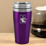 Northwestern Wildcats Purple 16oz. Team Logo Thermo Travel Tumbler