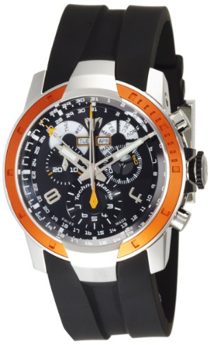 TechnoMarine Men s UFC19 UF6 Chronograph Orange Bezel Black Dial Watch