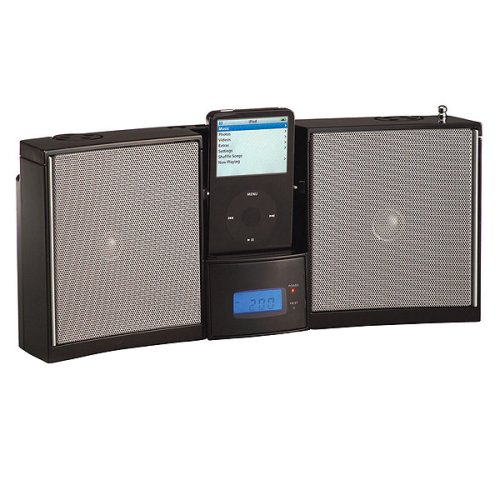 iPod Clock Radio with Dock Station - Black 