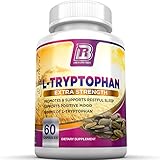BRI Nutrition L-Tryptophan - 1500mg Servings - 60 Count of L Tryptophan - 500 mg per Veggie Capsules