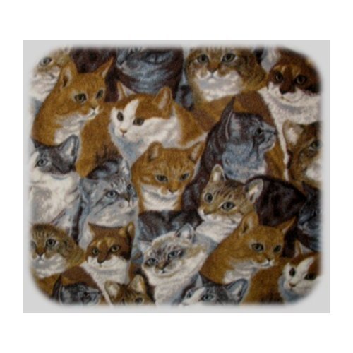 Allover Cat Fleece Throw Blanket