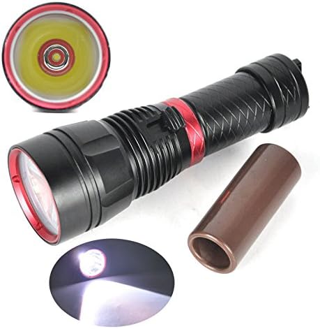 Super bright 2016 5000lm XM-L2 LED Diving Flashlight 18650/26650 fishing Hunting Torch Lamp with 18650