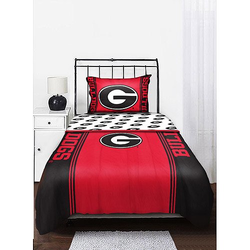 Georgia Bulldogs NCAA Full Comforter & Sheet Set (5 Piece Bedding)