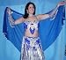 Blue and Silver Egyptian Bra and Belt