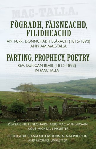 Fògradh, Fàisneachd, Filidheachd: Parting, Prophecy, Poetry