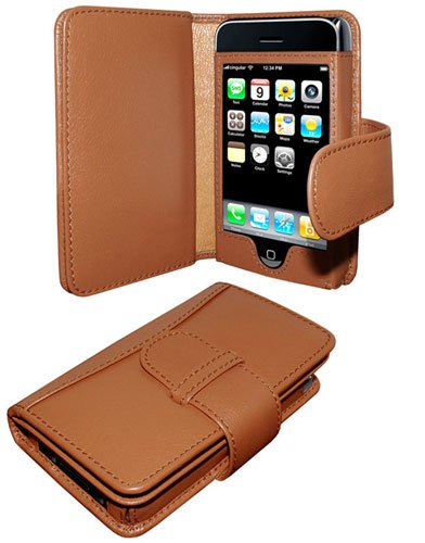 Piel Frama Premium Leather Wallet for the Apple iPhone 3G / 3GS (Tan)