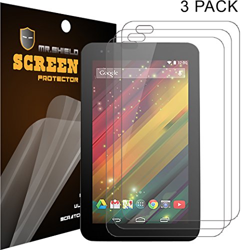 Mr Shield For HP 7 Plus G2 Tablet Premium Clear Screen Protector [3-PACK] with Lifetime Replacement Warranty