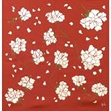 シビラ ちりめん風呂敷(68cm)・GERANEO(ヘラニオ)レッド