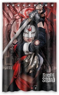 Daniellestore Suicide Squad Art Window Treatment Thermal Insulated Solid Grommet Blackout Curtains/Drapes for Bedroom (1 Panel,52x84 inches)