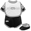 adidas San Antonio Spurs Infant Black 3-Piece Creeper Set