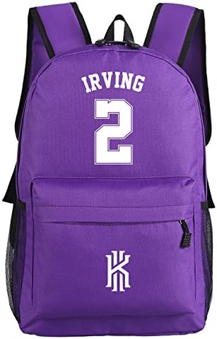WISHOT Kyrie Irving Logo Backpack NBA Basketball Fans Schoolbag