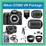 Nikon D7000 DX VR Package Includes 18-55mm DX VR Lens+ 55-200mm DX VR Lens + 16GB SDHC & Much More