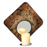 IMAGE OF Crackle Metallic Mirrored Wall Sconce Iron & Glass (Pack of 4) by Midwest CBK