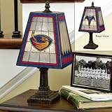 Memory Company Atlanta Thrashers Art Glass Table Lamp