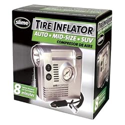 Slime COMP03 12-Volt Tire Inflator with Gauge and Light (300 PSI)