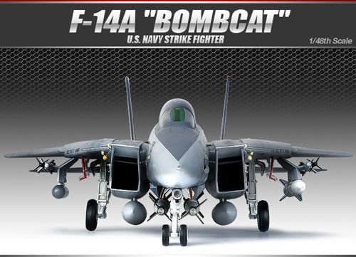 ACADEMY_1/48scale model kit U.S. NAVY STRIKE FIGHTER F-14A BOMBCAT 12206