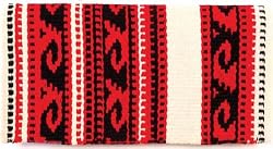 Mayatex Saddle Blanket - Wool Del Mar - Cream and Red