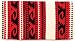 Mayatex Saddle Blanket - Wool Del Mar - Cream and Red
