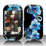 Sharp Kin 2 Cell Phone Blue Flower Protective Case Faceplate Cover