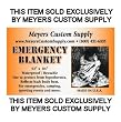 Emergency Mylar Blanket - 52" x 84" - Pack of 10 Blankets - EB-10