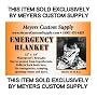 Emergency Mylar Blanket - 52" x 84" - Pack of 10 Blankets - EB-10