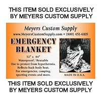 Emergency Mylar Blanket - 52 x 84 - Pack of 10 Blankets - EB-10