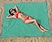 Microfiber Beach Blanket/Outdoor Picnic Blankets (64 x 76 inches) XL Beach Towel – Fits Two - Corner Anchor Pockets - Sand Free - Fast Dry - Travel – Sport - Camping