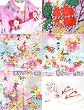 【着物問屋】豪華8点　永田萌　被布セット<br>【苺と妖精たち・ピンク×水色】