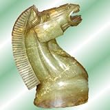 Jade Tang Warrior Horse Asian Art Sculpture Statue Decor ~ The Crabby Nook