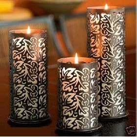 PartyLite Thai Inspiration Pillar Sleeve Set of 3