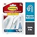 Command 745654016266 Towel Value Pack, Clear Frosted, 3-Hooks, 3-Large Water-Resistant Strip (BATH17-3ES), White