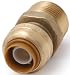 Cash Acme U116A Shark Bite 1/2-by-3/4-Inch MNPT Reducing Connector Push Fittings Adapter