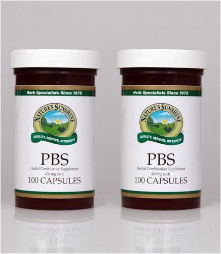 Naturessunshine PBS Support Blood Sugar Level Herbal Combination Supplement 100 Capsules (Pack of 2)
