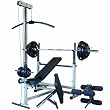 Body Solid GDIB46LP5 Combo Bench Package with Rubber Grip Weights