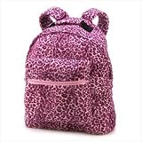 Pink Animal Leopard Print School Bag Fabric Backpack