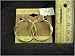 gold hoop pincatch earring 14 KT GOLD PLATD earring made in U.S.A Hypoallergenic, 5-755