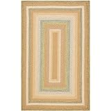 Safavieh Braided Collection BRD314A Multicolor Braided Area Rug, 4 Feet by 6 Feet (4 Feet x 6 Feet)