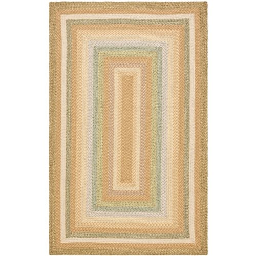 Safavieh Braided Collection BRD314A Multicolor Braided Area Rug, 4 Feet by 6 Feet (4 Feet x 6 Feet)
